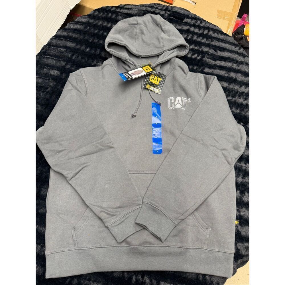 NEW High Quality Caterpillar Men’s Large Gray Hoodie! #workwear